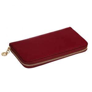 Portofel dama din piele naturala safiano DiAmanti Sanremo Rosso Scuro Portofel dama din piele naturala safiano DiAmanti Sanremo Rosso Scuro